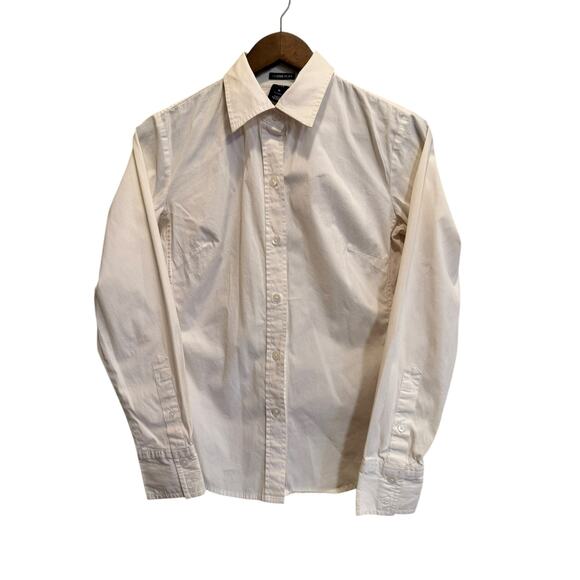 GAP Stretch Classic Women's Button Down White Dress Shirt Size Medium - Picture 1 of 3